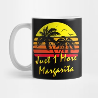 Just 1 More Margarita Retro Sunset Mug